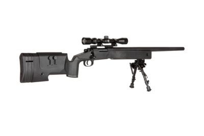 SA M40A3 High Velocity (SA-S02 CORE(TM)) Sniper Rifle with Accessories - Black - obrazek 5