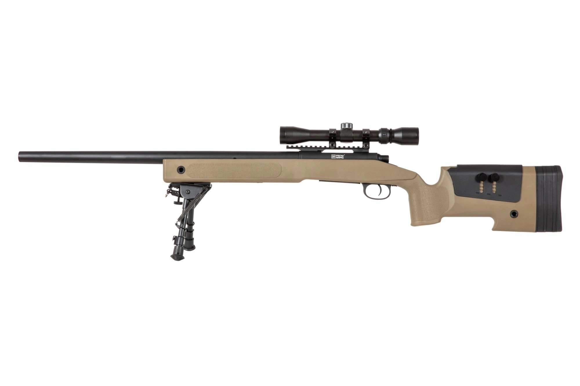 SA M40A3 (SA-S02 CORE(TM)) Sniper Rifle with Accessories - Tan OD-A-SPARMS162-TAN asgbox.pl SA M40A3 (SA-S02 CORE(TM)) Sniper Rifle with Accessories - Tan