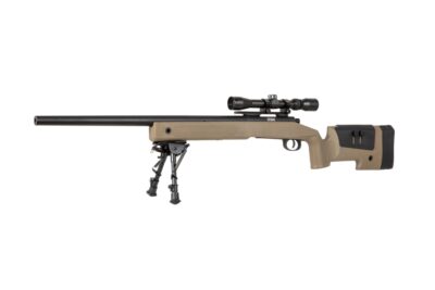 SA M40A3 (SA-S02 CORE(TM)) Sniper Rifle with Accessories - Tan - obrazek 2