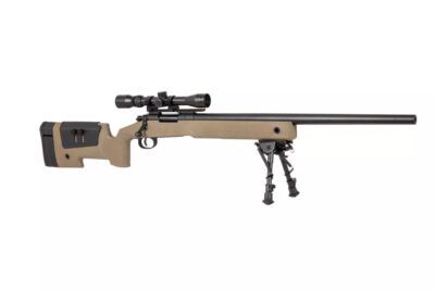 SA M40A3 (SA-S02 CORE(TM)) Sniper Rifle with Accessories - Tan - obrazek 3
