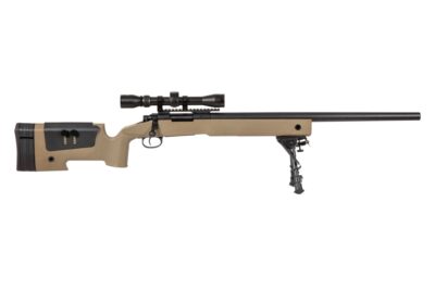 SA M40A3 (SA-S02 CORE(TM)) Sniper Rifle with Accessories - Tan - obrazek 4