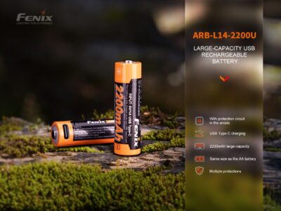 Charging battery USB AA Fenix ARB-L14-2200U (Li-ion) - obrazek 4