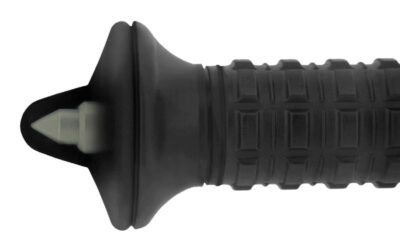 ESP Rubber Baton Tip with Glass Breaker - Black - obrazek 2