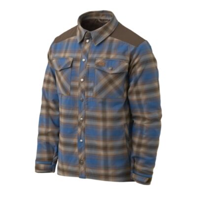 HELIKON WINTER WARDEN Shirt, Long Sleeve - Forest Blue Plaid