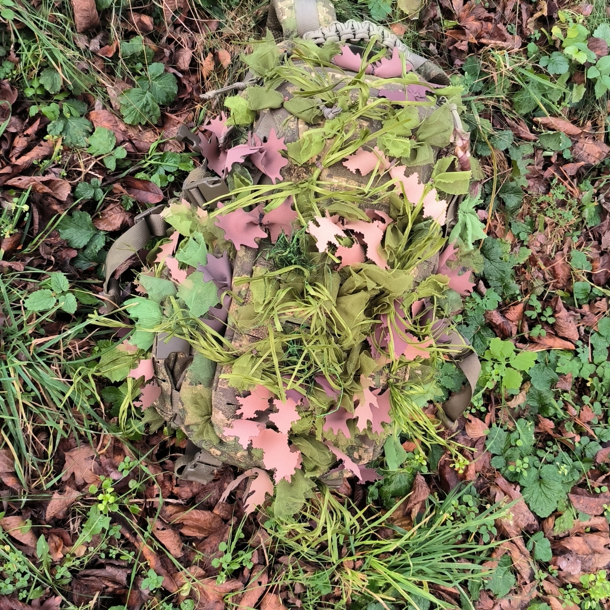 ANAREUS 3D Camouflage Leaves SilkLeaf Stripes, 25 Pcs - Brown OD-A-ANAR94 asgbox.pl ANAREUS 3D Camouflage Leaves SilkLeaf Stripes, 25 Pcs - Brown - obrazek 5