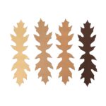 ANAREUS Pack of 3D SilkLeaf Camouflage Leaves, Small (25 Pcs) - Brown - obrazek 3