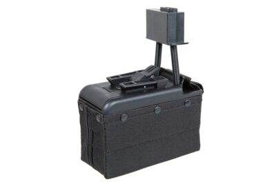 A a K Electric Box Magazine for M249 Gen2, 2000 BBs - Black - obrazek 2