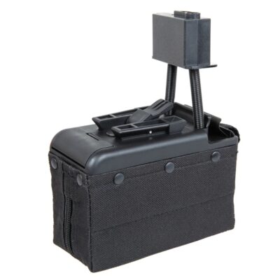 Alternative view of A a K Electric Box Magazine for M249 Gen2, 2000 BBs - Black