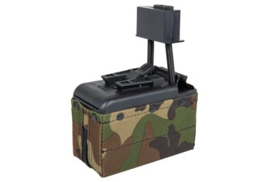 A a K Electric Box Magazine for M249 Gen2, 2000 BBs - Woodland - obrazek 2