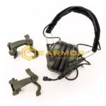 EARMOR M32X MOD4 Tactical Headset, M16C Mount for FAST / ARC - Green - obrazek 3