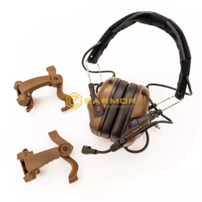 Alternative view of EARMOR M32X MOD4 Tactical Headset, M16C Mount for FAST / ARC - Coyote Brown