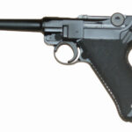 WE GBB Pistol Luger P08, 4 Inch - Black