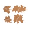 ANAREUS Pack of 3D Max-SilkLeaf Camouflage Leaves, 60 Pcs - Brown OD-A-ANAR97-M asgbox.pl