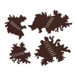 ANAREUS Pack of 3D Max-SilkLeaf Camouflage Leaves, 60 Pcs - Brown - obrazek 3
