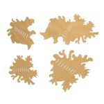 ANAREUS Pack of 3D Max-SilkLeaf Camouflage Leaves, 60 Pcs - Brown - obrazek 4