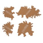 ANAREUS Pack of 3D Max-SilkLeaf Camouflage Leaves, 60 Pcs - Brown - obrazek 5
