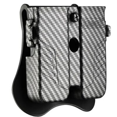 AMOMAX Universal Double Pistol Magazine Pouch - Carbon