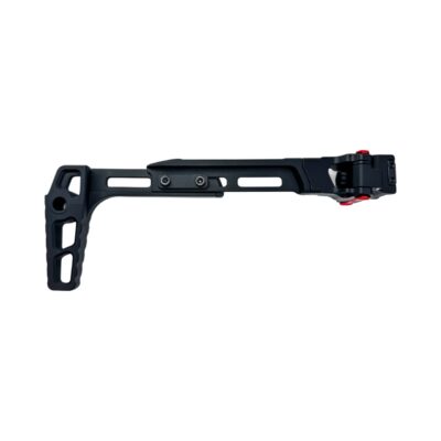 Alternative view of CTM CNC TwinFold Adjustable RIS Rail Stock - Black