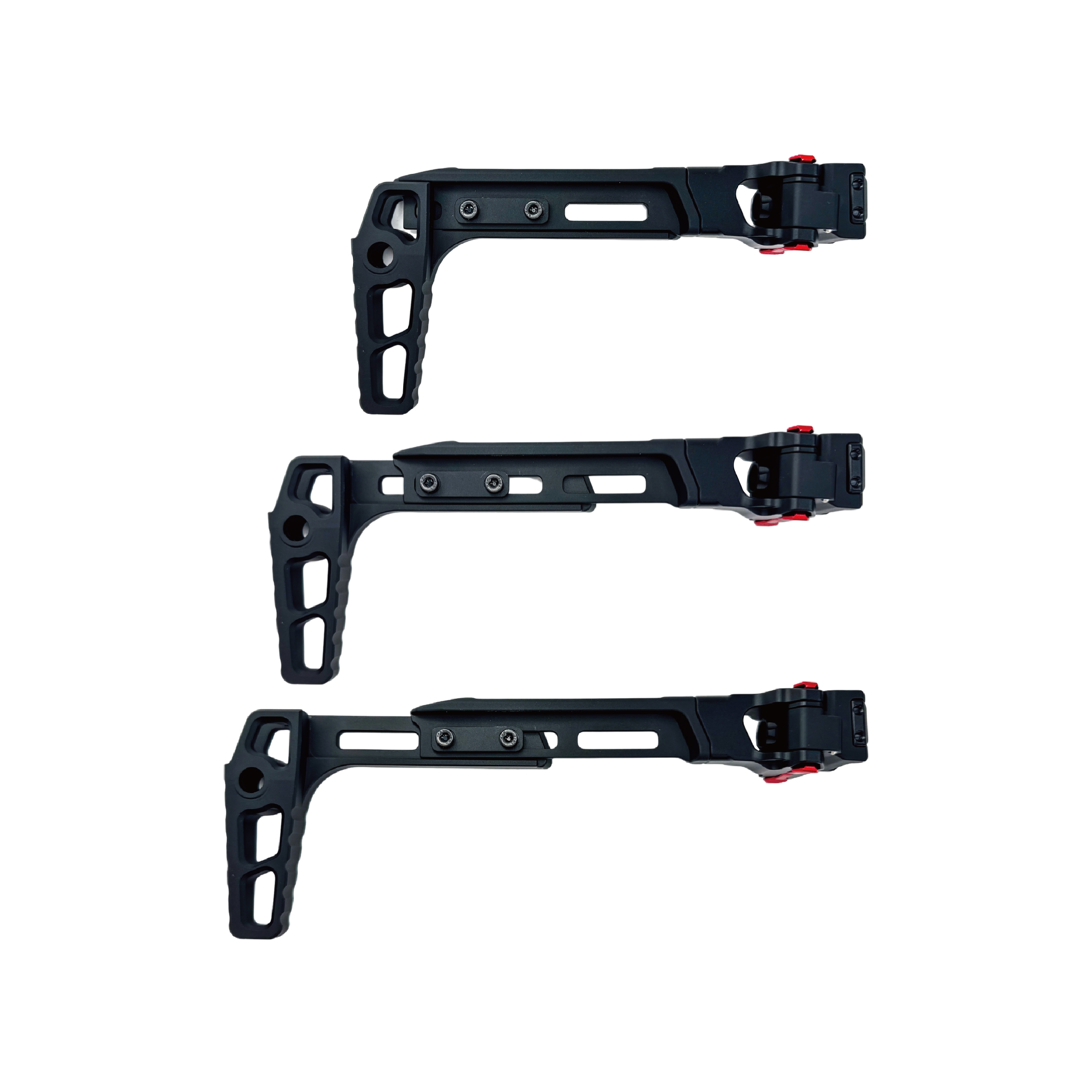 CTM CNC TwinFold Adjustable RIS Rail Stock - Black OD-A-CTM0083-ADJ asgbox.pl CTM CNC TwinFold Adjustable RIS Rail Stock - Black