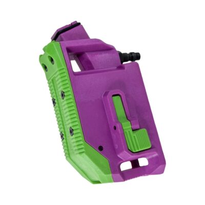 Alternative view of CTM AAP-01 / G-Series HPA M4 AEG Magazine 90° Angled Adapter - Purple / Black