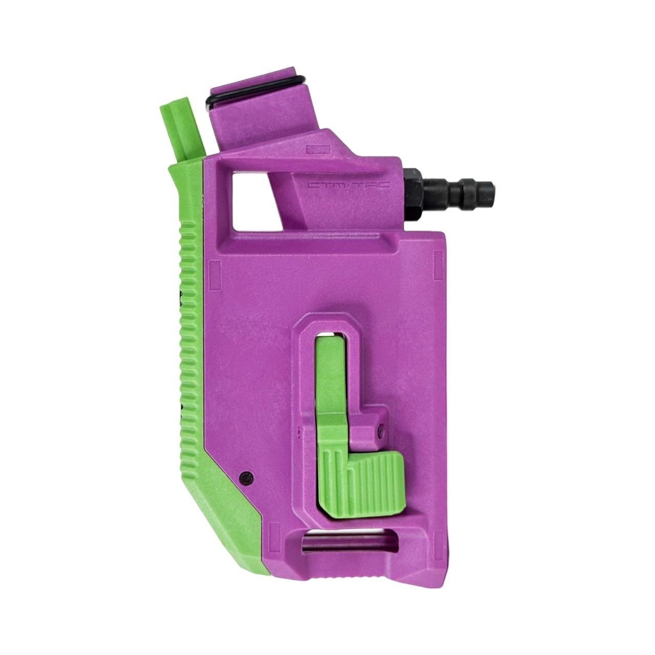 CTM Hi-Capa HPA M4 AEG Magazine 90° Angled Adapter - Purple / Green OD-A-CTM0082-VTGN asgbox.pl CTM Hi-Capa HPA M4 AEG Magazine 90° Angled Adapter - Purple / Green