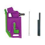 CTM Hi-Capa HPA M4 AEG Magazine 90° Angled Adapter - Violet / Green - obrazek 4
