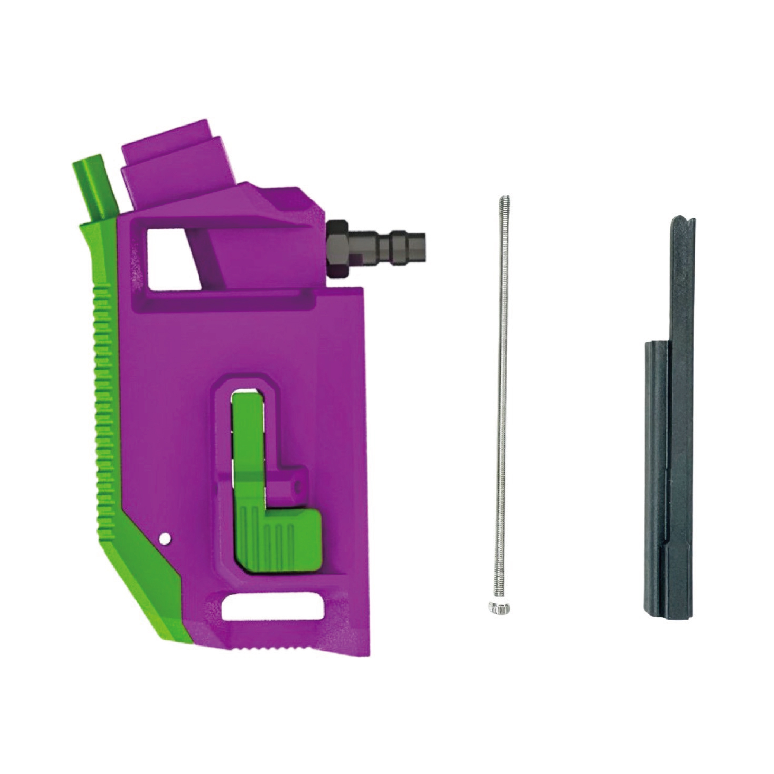 CTM Hi-Capa HPA M4 AEG Magazine 90° Angled Adapter - Purple / Green OD-A-CTM0082-VTGN asgbox.pl CTM Hi-Capa HPA M4 AEG Magazine 90° Angled Adapter - Purple / Green - obrazek 4