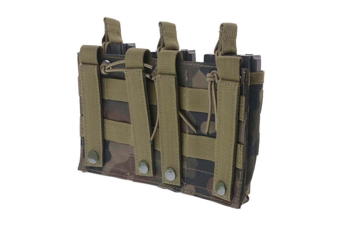 GFC MOLLE Triple Pouch for Rifle Magazines (M4 / AK), Open Type - WZ.93 OD-A-GFC056-WZ93 asgbox.pl GFC MOLLE Triple Pouch for Rifle Magazines (M4 / AK), Open Type - WZ.93 - obrazek 3