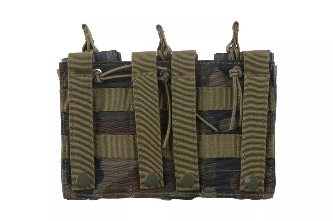 GFC MOLLE Triple Pouch for Rifle Magazines (M4 / AK), Open Type - WZ.93 OD-A-GFC056-WZ93 asgbox.pl GFC MOLLE Triple Pouch for Rifle Magazines (M4 / AK), Open Type - WZ.93 - obrazek 4