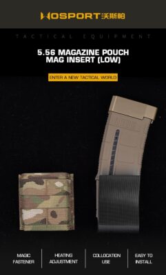 WST Kydex Insert for 5.56 (M4 / AR15) Magazine Pouch, Low – Black - obrazek 3