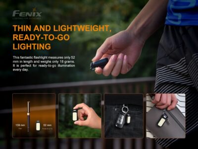 FENIX ​​​​MINI-LITE Rechargeable Flashlight - Black - obrazek 4