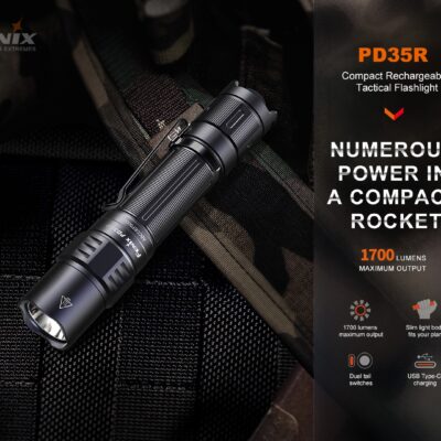 FENIX Rechargeable LED Flashlight PD35R - Black OD-A-PD35R asgbox.pl FENIX Rechargeable LED Flashlight PD35R - Black OD-A-PD35R asgbox.pl
