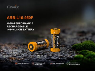 FENIX Rechargeable Li-ion Battery RCR123A 3.6V - 950 mAh - obrazek 4