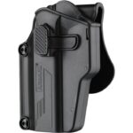 AMOMAX Universal Pistol Holster Per-Fit(TM), Left Hand - Black
