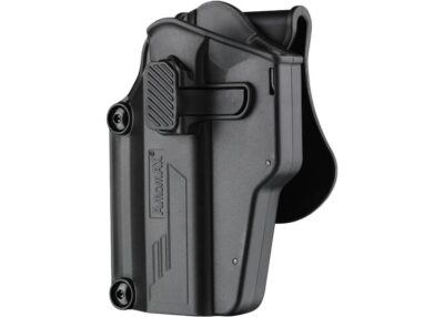 AMOMAX Universal Pistol Holster Per-Fit(TM), Left Hand - Black