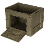 MFH Folding Plastic Crate / Box (20 liters) - Green - obrazek 2