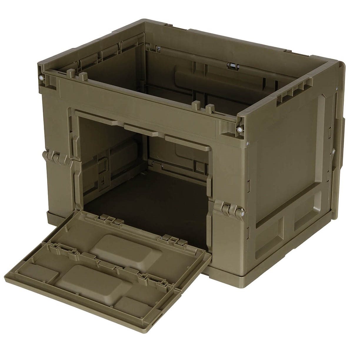 MFH Folding Plastic Crate / Box (20 liters) - Green OD-A-MFH0030 asgbox.pl MFH Folding Plastic Crate / Box (20 liters) - Green - obrazek 2