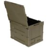 MFH Folding Plastic Crate / Box (20 liters) - Green OD-A-MFH0030 asgbox.pl