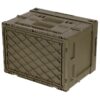 MFH Folding Plastic Crate / Box (20 liters) - Green OD-A-MFH0030 asgbox.pl