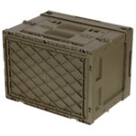 MFH Folding Plastic Crate / Box (20 liters) - Green - obrazek 4
