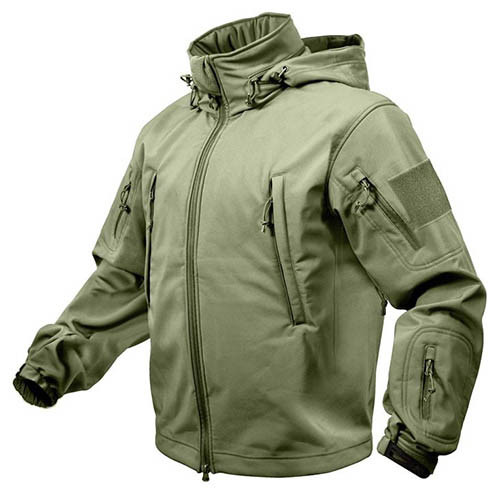 TACTICAL hooded jacket softshell OLIVE OD-A-ROTHC013 asgbox.pl TACTICAL hooded jacket softshell OLIVE