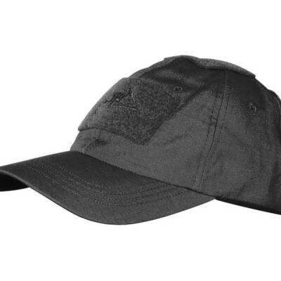 HELIKON Baseball Cap with Velcro Adjustment, Ripstop - Black