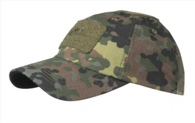 HELIKON Baseball Cap with Velcro Adjustment, Ripstop - Flecktarn