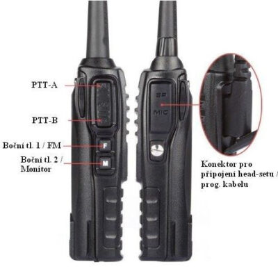 Alternative view of Baofeng UV-82 HP 8W (VHF,UHF) Radio - Black