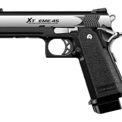 TM GBB gas pistol Hi-Capa 4.3 Xtreme .45 Full-auto - Silver/Black