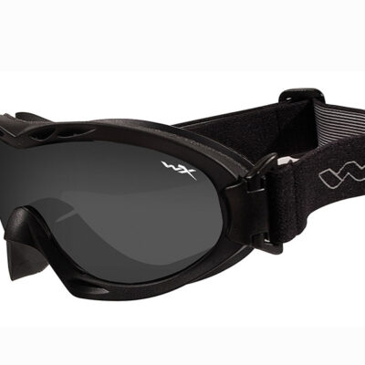 Goggles NERVE smoke grey  plus  clear/Matte black frame