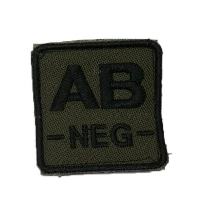 ID. Blood velcro - AB-NEG - oliv