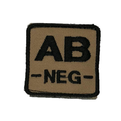 ID. Blood velcro - AB-NEG - tan