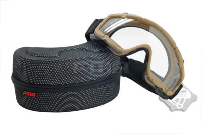 FMA SI Tactical Ballistic Goggle (2 Visors) - Tan - obrazek 2