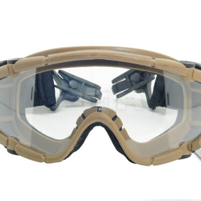 FMA SI Tactical Ballistic Goggle (2 Visors), Helmet Mount - Tan
